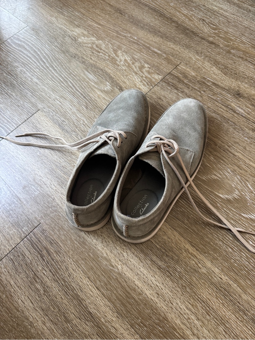 Clarks Men’s Suede Chukka Boots in Taupe